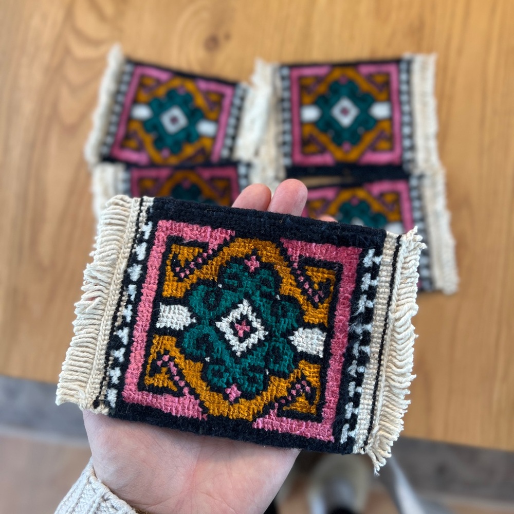 Dollhouse Sized Handmade Rug - Picture 3 of 4